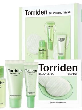 Torriden Balanceful Skincare Travel Kit - Centella Asiatica Extract (NIB)